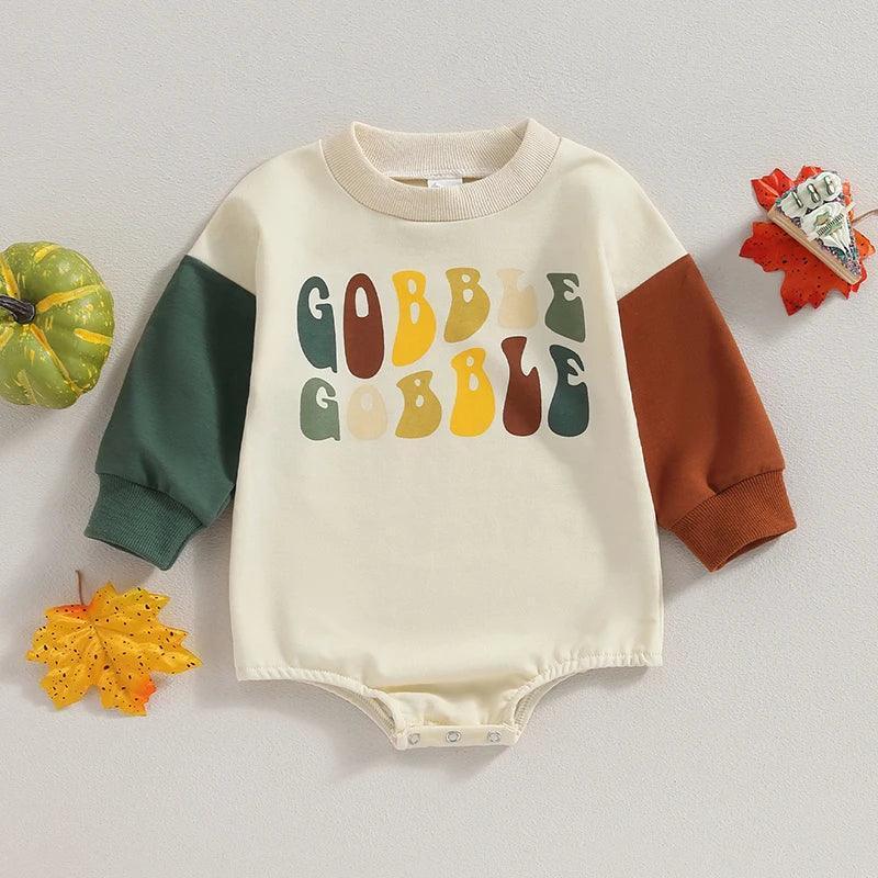 gobble gobble onesie - basil boutique