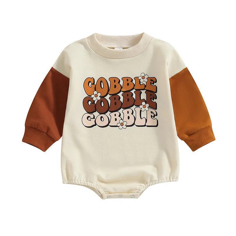 gobble gobble onesie - basil boutique