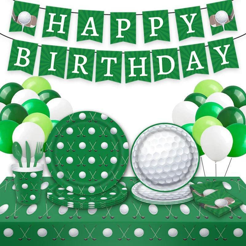 golf birthday decoration set - basil boutique