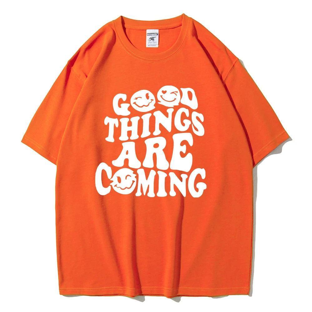 good things are coming oversized t-shirt - basil boutique