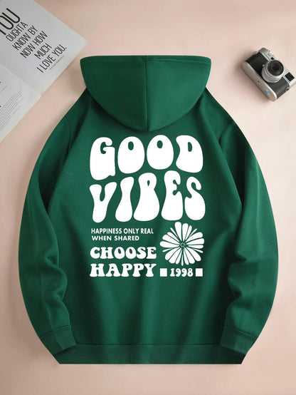 good vibes hoodie - basil boutique