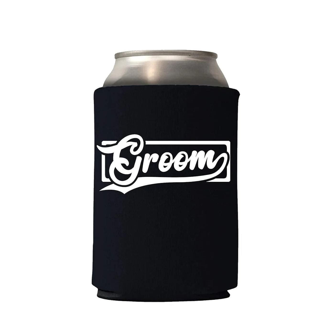 groom + groom's drinking team koozies - basil boutique