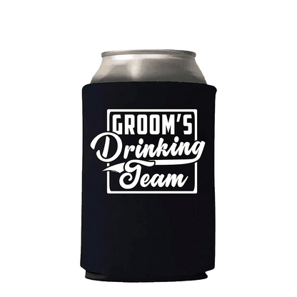 groom + groom's drinking team koozies - basil boutique