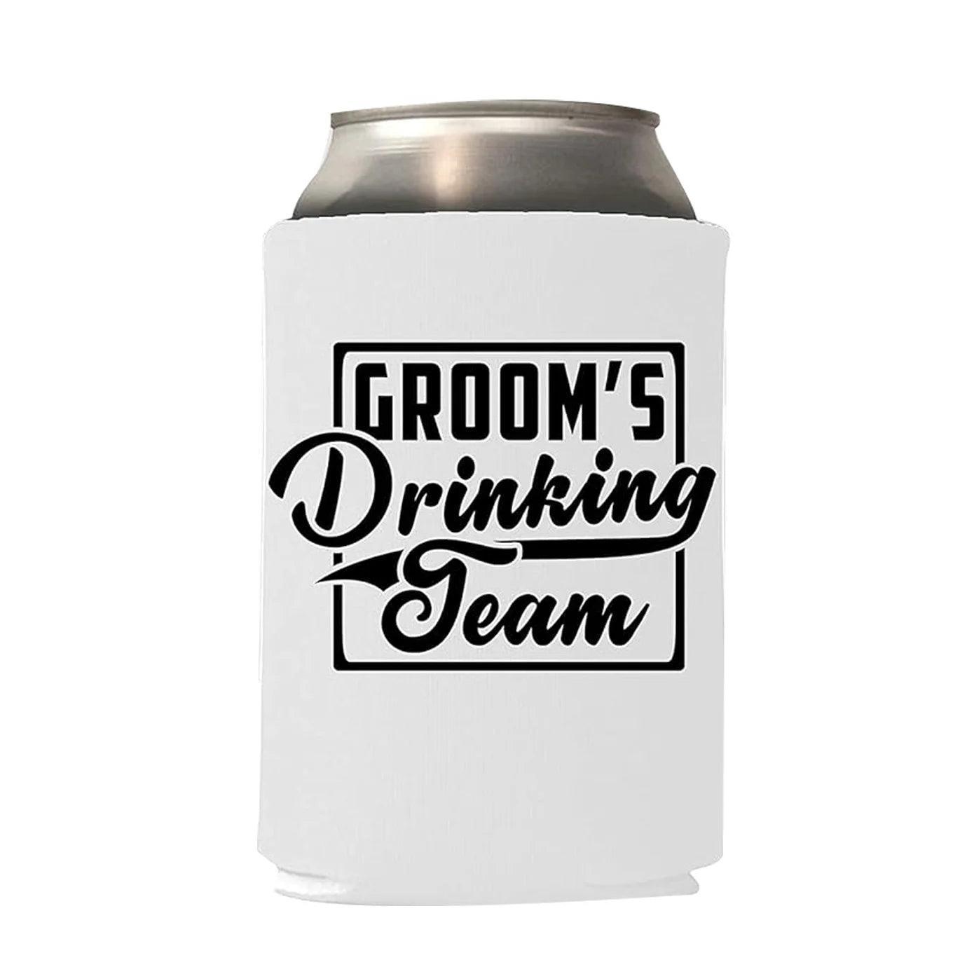 groom + groom's drinking team koozies - basil boutique