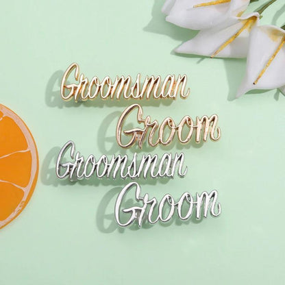 groom + groomsmen pins - basil boutique