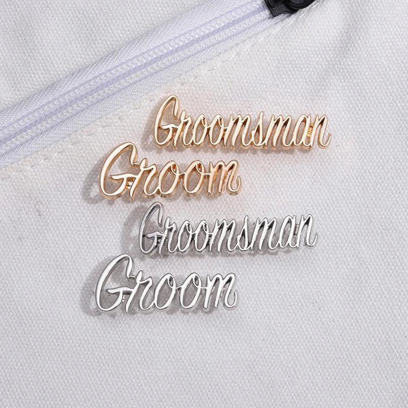 groom + groomsmen pins - basil boutique