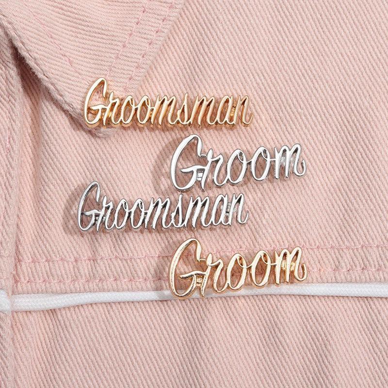 groom + groomsmen pins - basil boutique