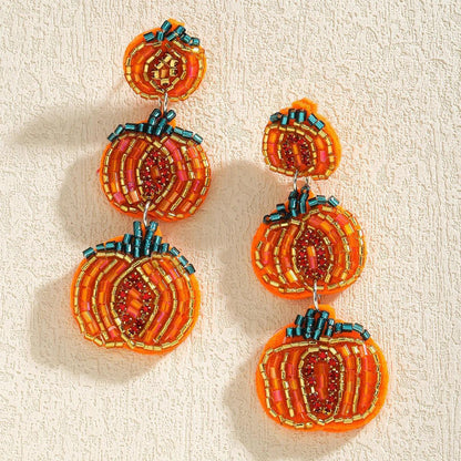 halloween beaded earrings - basil boutique