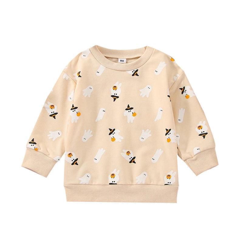 halloween kids crew sweatshirts - basil boutique