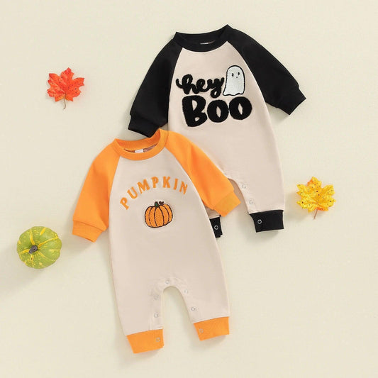 halloween long sleeve onesies - basil boutique