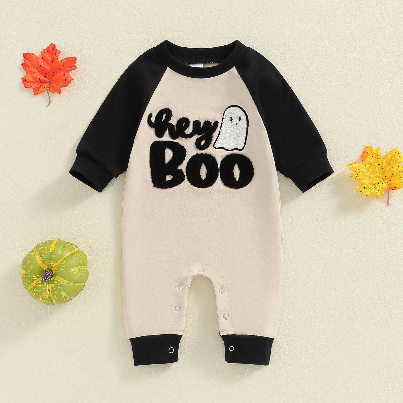 halloween long sleeve onesies - basil boutique