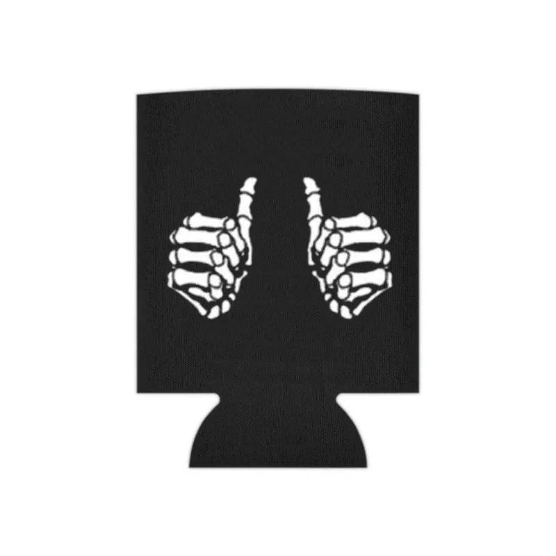 halloween skeleton koozies - basil boutique