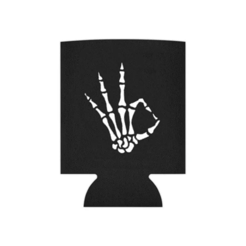 halloween skeleton koozies - basil boutique