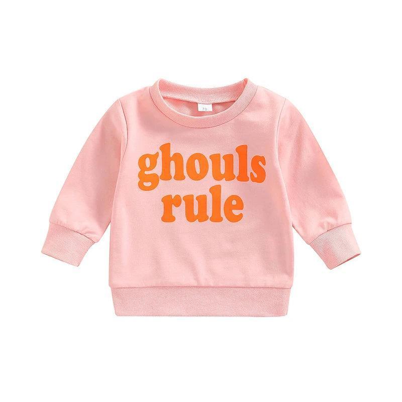 halloween spirit kids crew sweatshirts - basil boutique