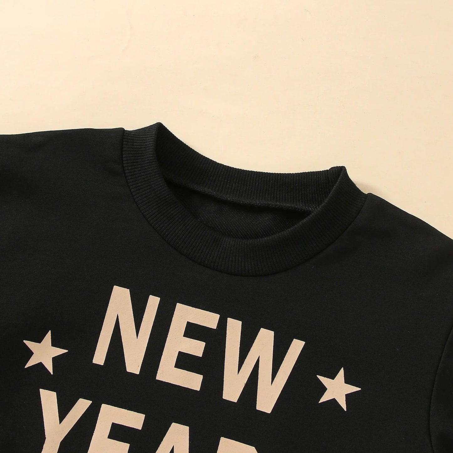 happy new year star kids sweatshirt - basil boutique