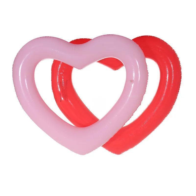 heart inflatable floaties - basil boutique