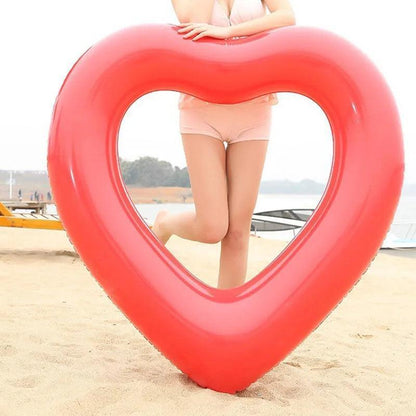 heart inflatable floaties - basil boutique