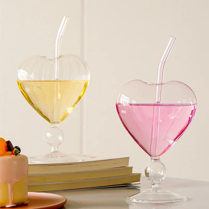 heart shaped wine glass - basil boutique