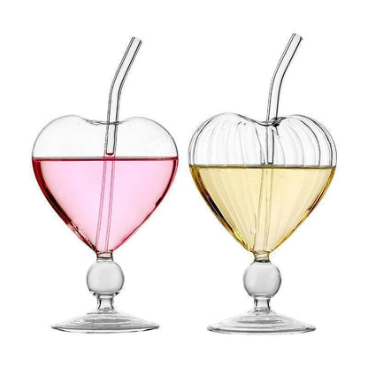 heart shaped wine glass - basil boutique