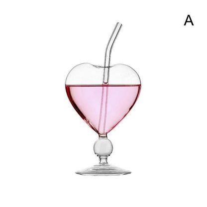 heart shaped wine glass - basil boutique