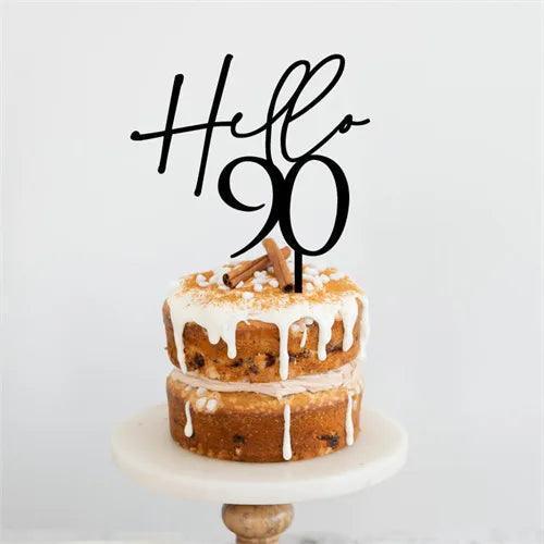 hello birthday cake topper - basil boutique