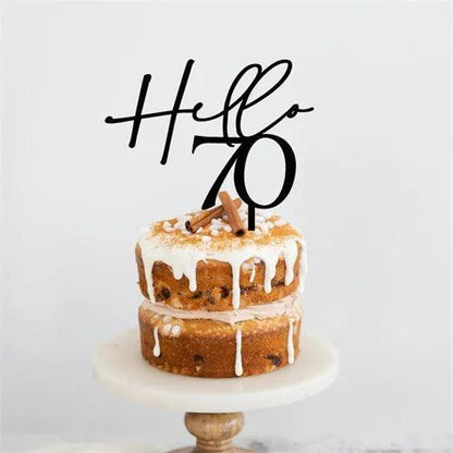 hello birthday cake topper - basil boutique