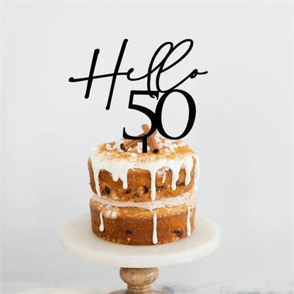 hello birthday cake topper - basil boutique