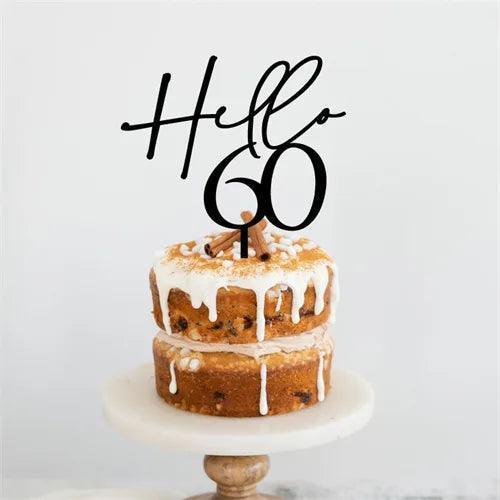 hello birthday cake topper - basil boutique