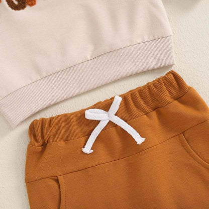 hello pumpkin kids outfit - basil boutique