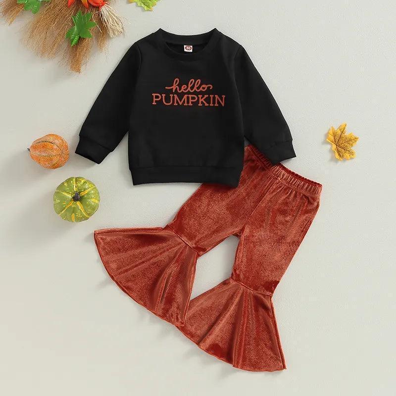 hello pumpkin outfit - basil boutique