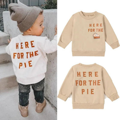 here for the pie kids crew sweatshirt - basil boutique