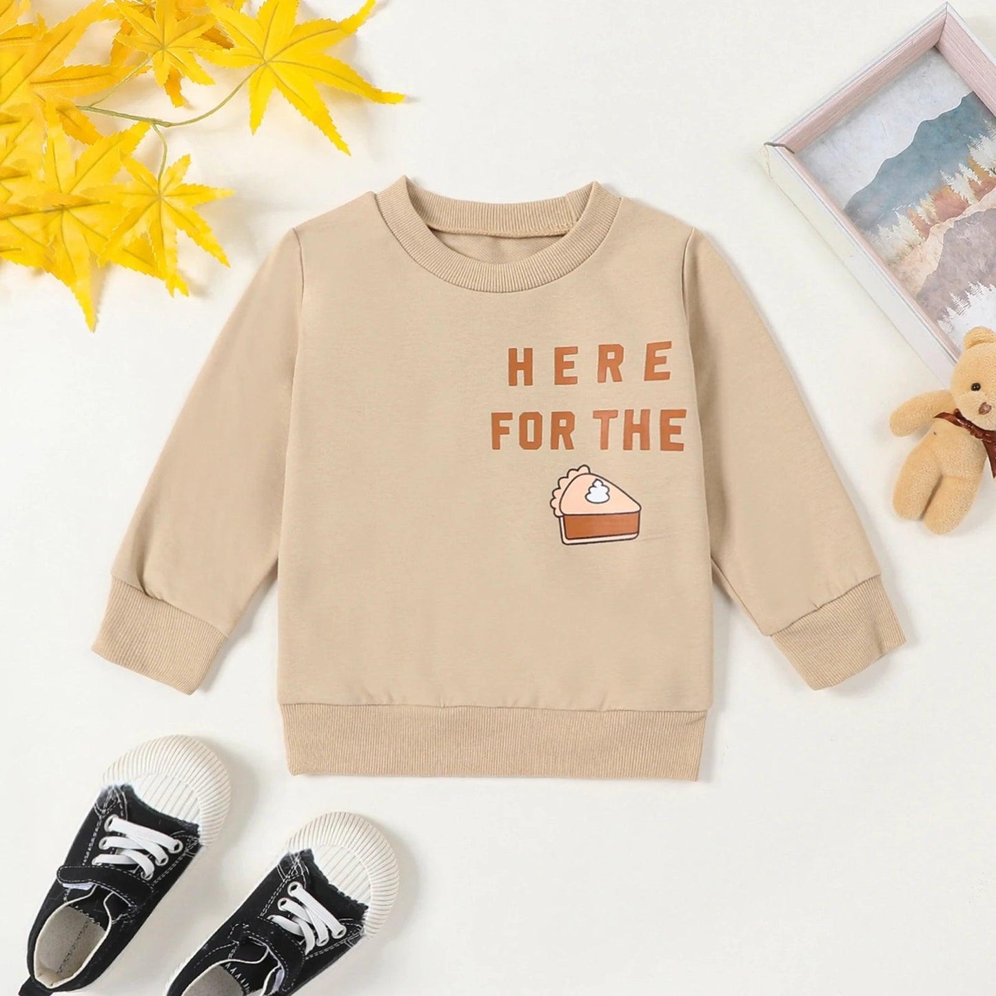 here for the pie kids crew sweatshirt - basil boutique