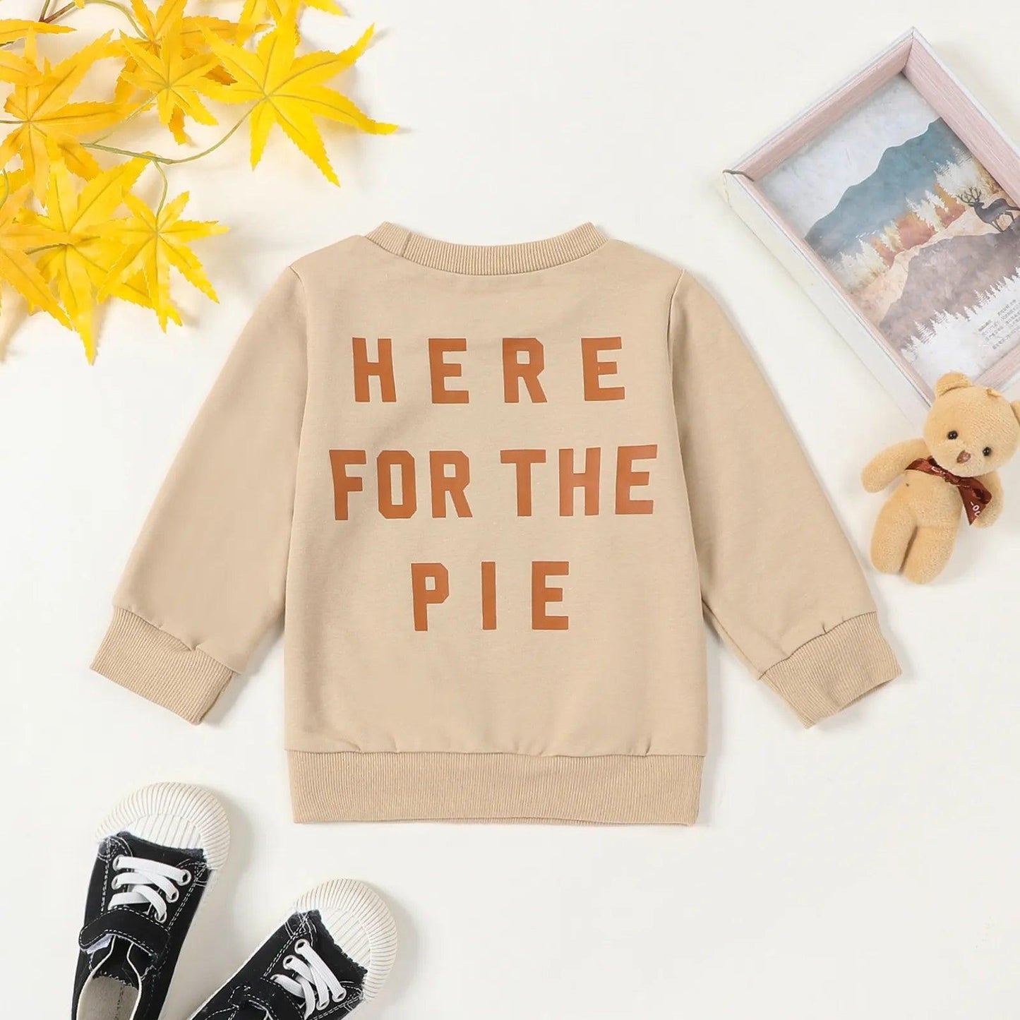 here for the pie kids crew sweatshirt - basil boutique