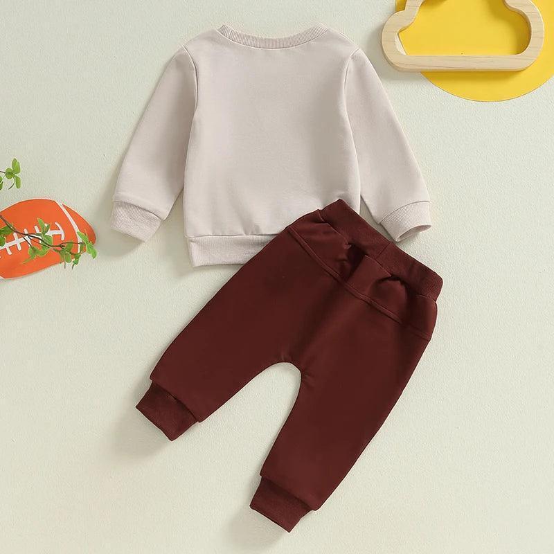 here for the snacks football kids outfit - basil boutique