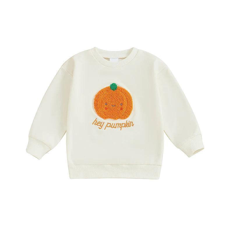 hey boo ghost kids crew sweatshirt - basil boutique