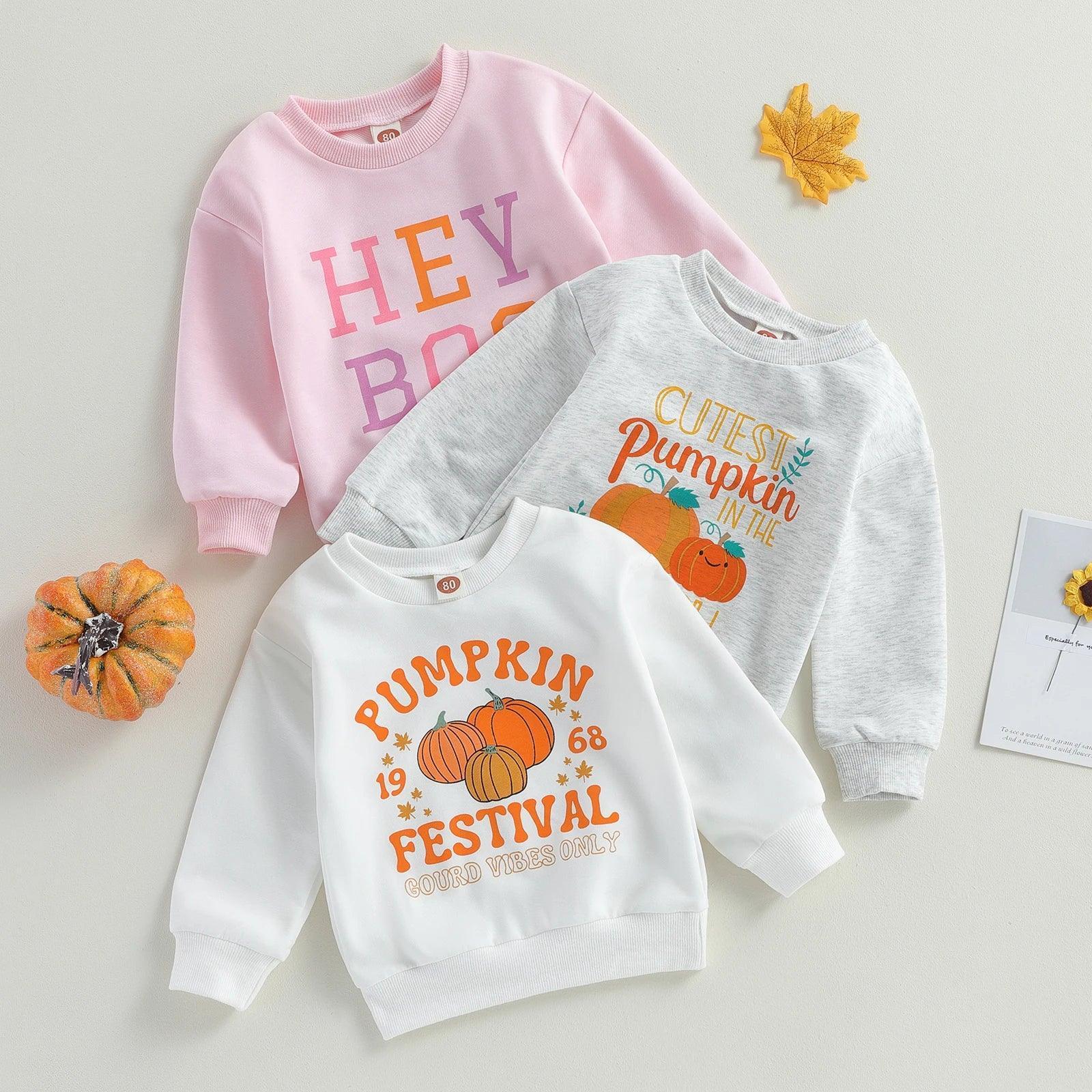 halloween kids crew sweatshirt - basil boutique