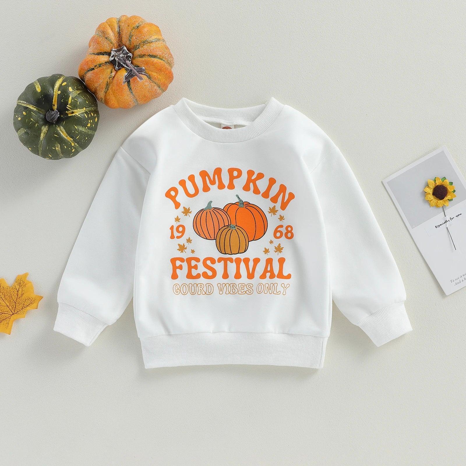 halloween kids crew sweatshirt - basil boutique