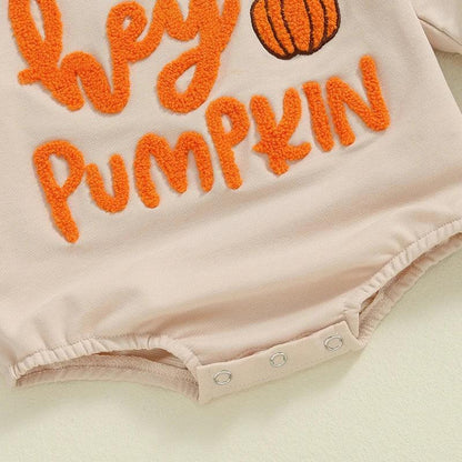 hey pumpkin onesie - basil boutique