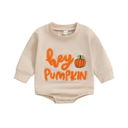 hey pumpkin onesie - basil boutique