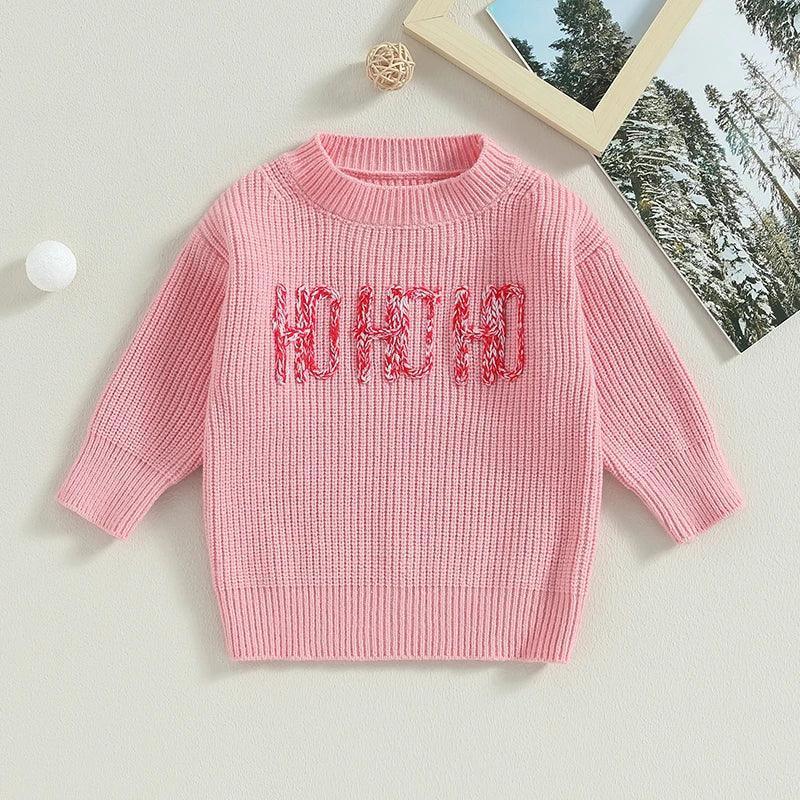 ho ho ho kids crew sweatshirt - basil boutique