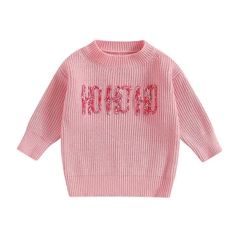 ho ho ho kids crew sweatshirt - basil boutique