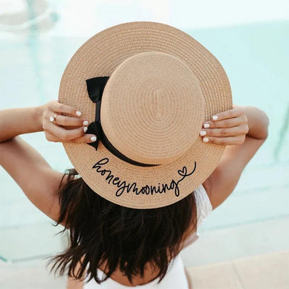 honeymooning sun hat - basil boutique