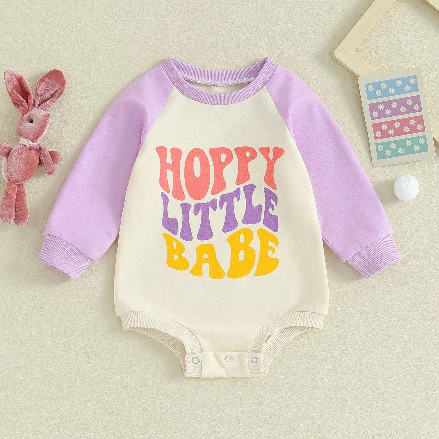 hoppy little babe onesie - basil boutique