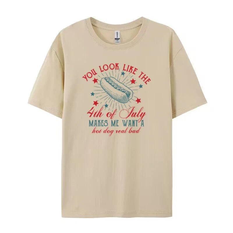 hot dogs + independence t-shirt - basil boutique