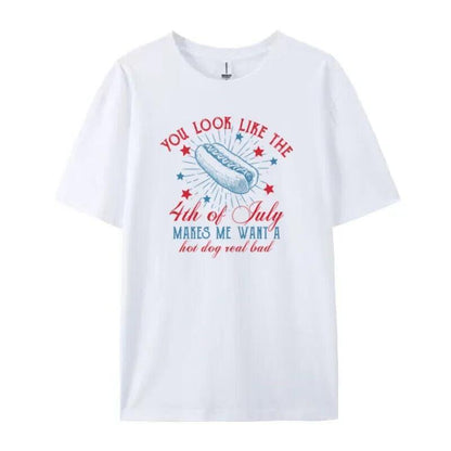 hot dogs + independence t-shirt - basil boutique