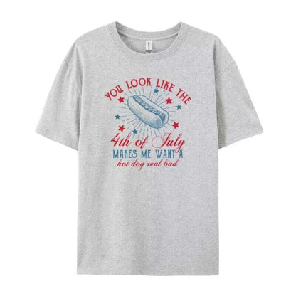 hot dogs + independence t-shirt - basil boutique