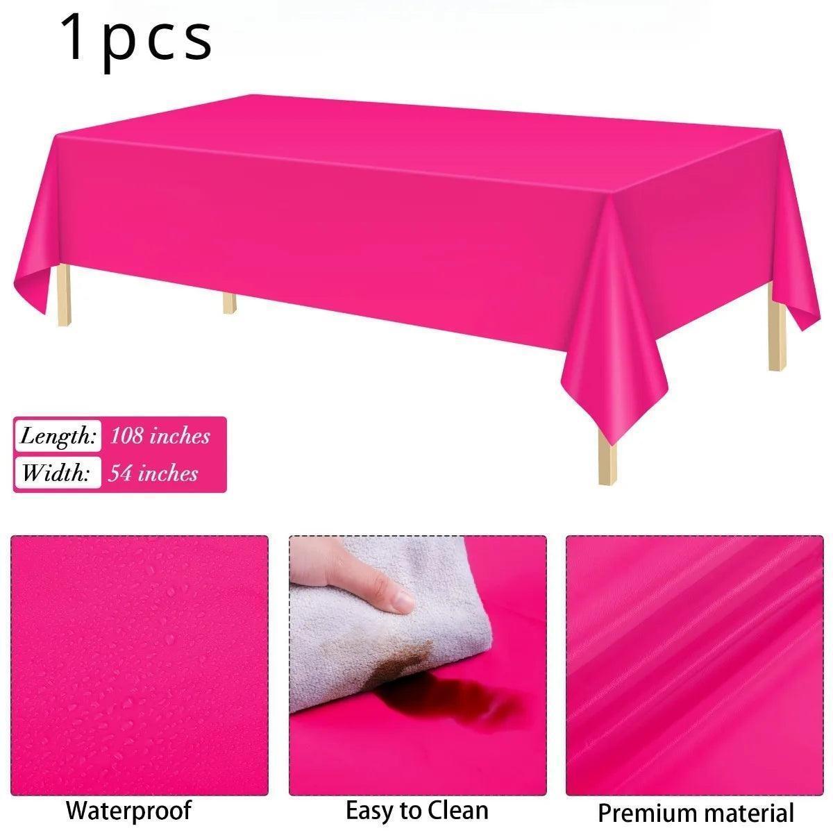 hot pink party supplies - basil boutique