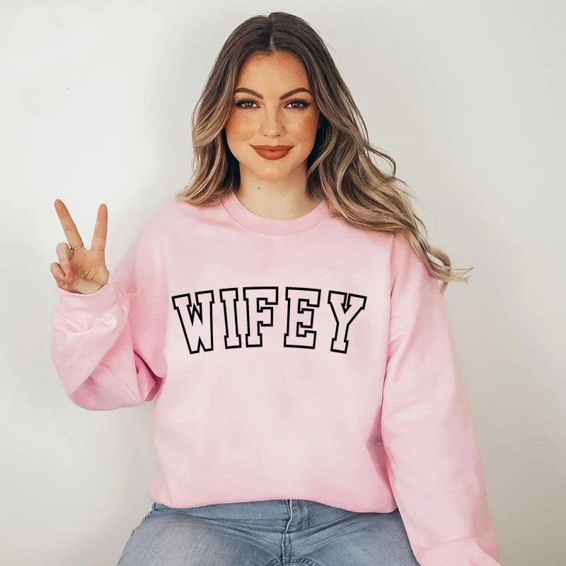 hubby + wifey crew sweatshirts - basil boutique