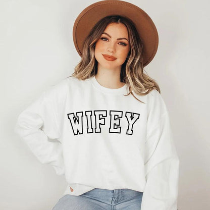 hubby + wifey crew sweatshirts - basil boutique