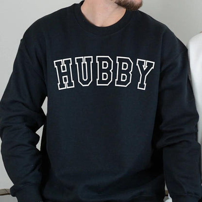 hubby + wifey crew sweatshirts - basil boutique